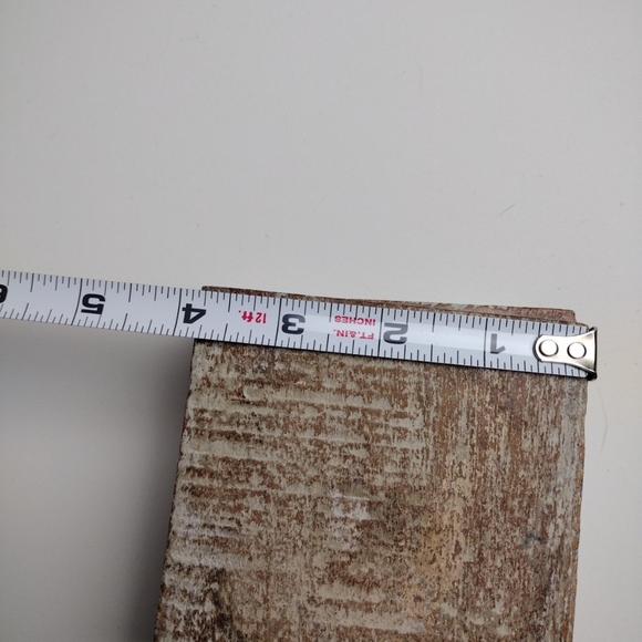 Wooden Drink Coasters Rustic Farmhouse Chippy Distressed Square Crude Set Of 4 - Picture 6 of 9